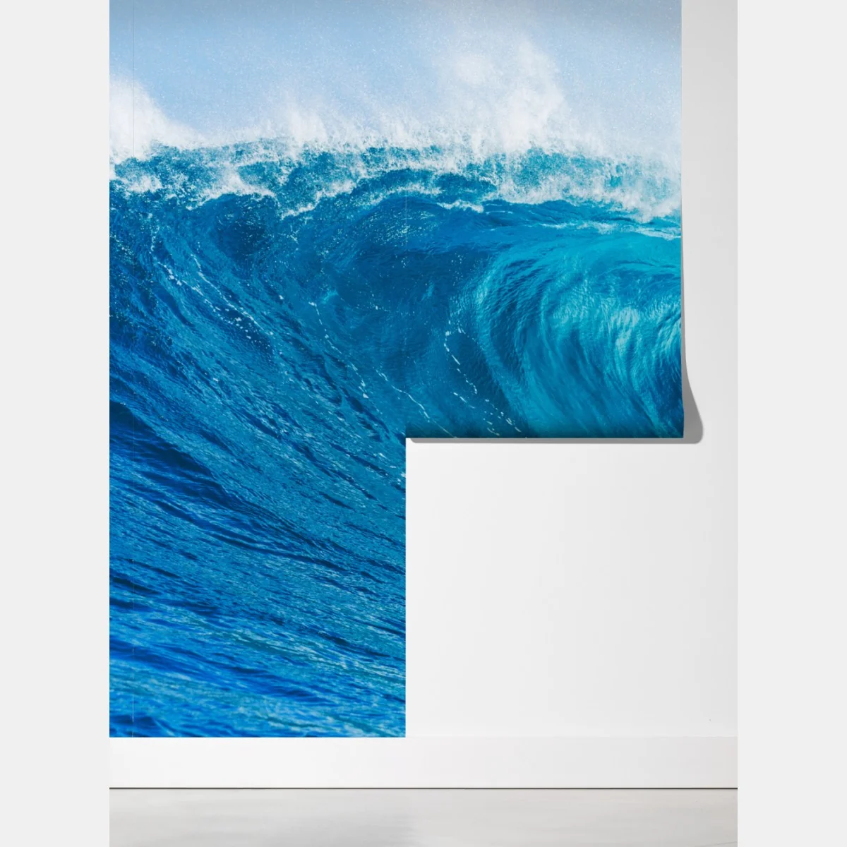 Fototapeta majestatyczna niebieska fala oceaniczna – Wallissimo® Fototapeta majestatyczna niebieska fala oceaniczna – Wallissimo®