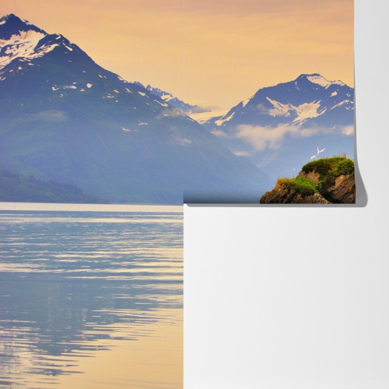 Fototapeta spokojne odbicia wysp o zachodzie słońca – Wallissimo® Fototapeta spokojne odbicia wysp o zachodzie słońca – Wallissimo®