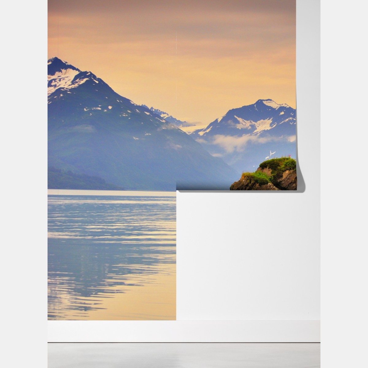 Fototapeta spokojne odbicia wysp o zachodzie słońca – Wallissimo® Fototapeta spokojne odbicia wysp o zachodzie słońca – Wallissimo®