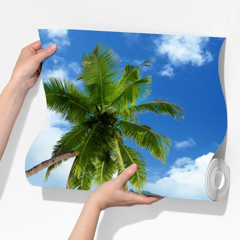 Fototapeta spokojna tropikalna plaża na Mahe, Seszele – Wallissimo® Fototapeta spokojna tropikalna plaża na Mahe, Seszele – Wallissimo®