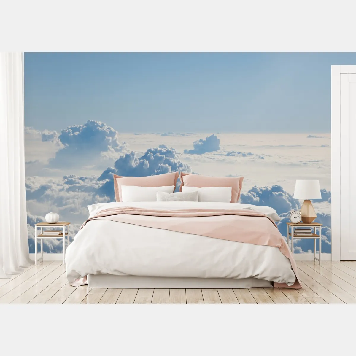 Fototapeta lotniczy pejzaż chmur nad błękitnym niebem – Wallissimo® Fototapeta lotniczy pejzaż chmur nad błękitnym niebem – Wallissimo®