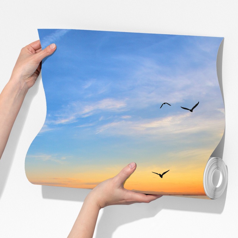 Fototapeta zachód słońca przy drewnianym pomoście – Wallissimo® Fototapeta zachód słońca przy drewnianym pomoście – Wallissimo®