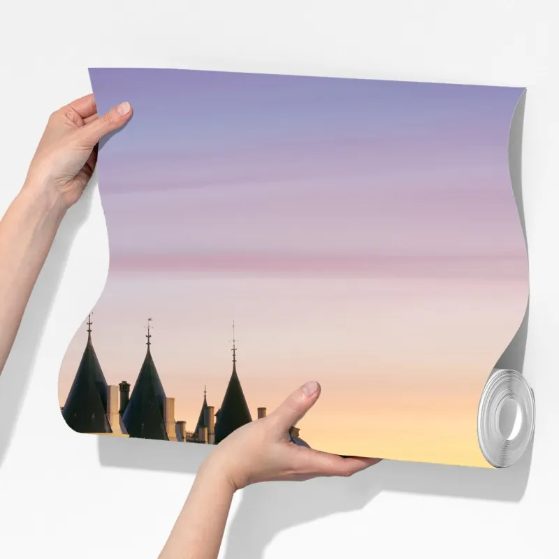 Fototapeta Paryż zachód słońca nad zabytkowym mostem – Wallissimo® Fototapeta Paryż zachód słońca nad zabytkowym mostem – Wallissimo®