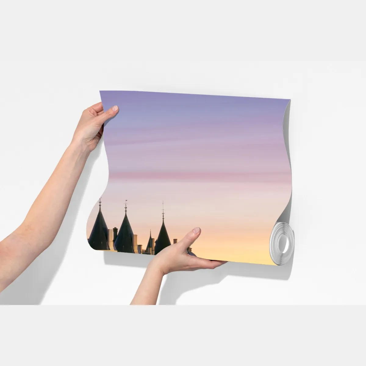 Fototapeta Paryż zachód słońca nad zabytkowym mostem – Wallissimo® Fototapeta Paryż zachód słońca nad zabytkowym mostem – Wallissimo®