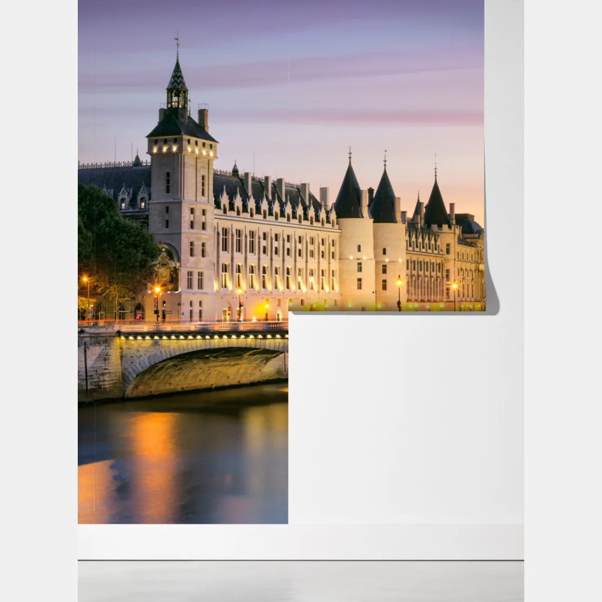 Fototapeta Paryż zachód słońca nad zabytkowym mostem – Wallissimo® Fototapeta Paryż zachód słońca nad zabytkowym mostem – Wallissimo®