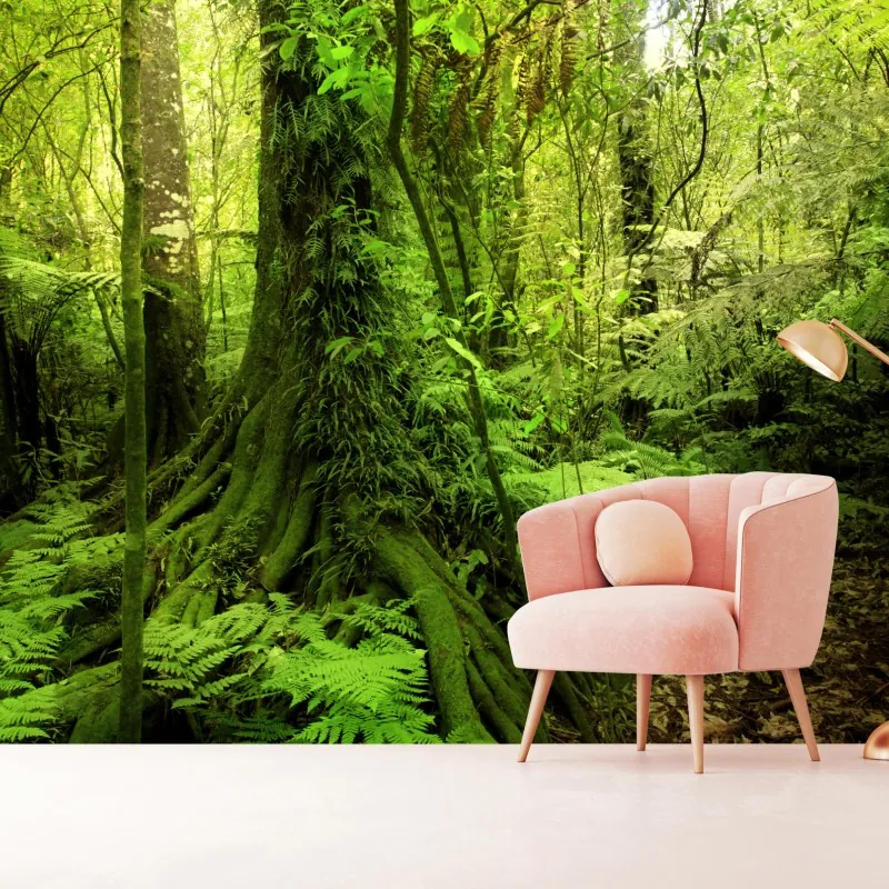 Fototapeta bujna tropikalna dżungla