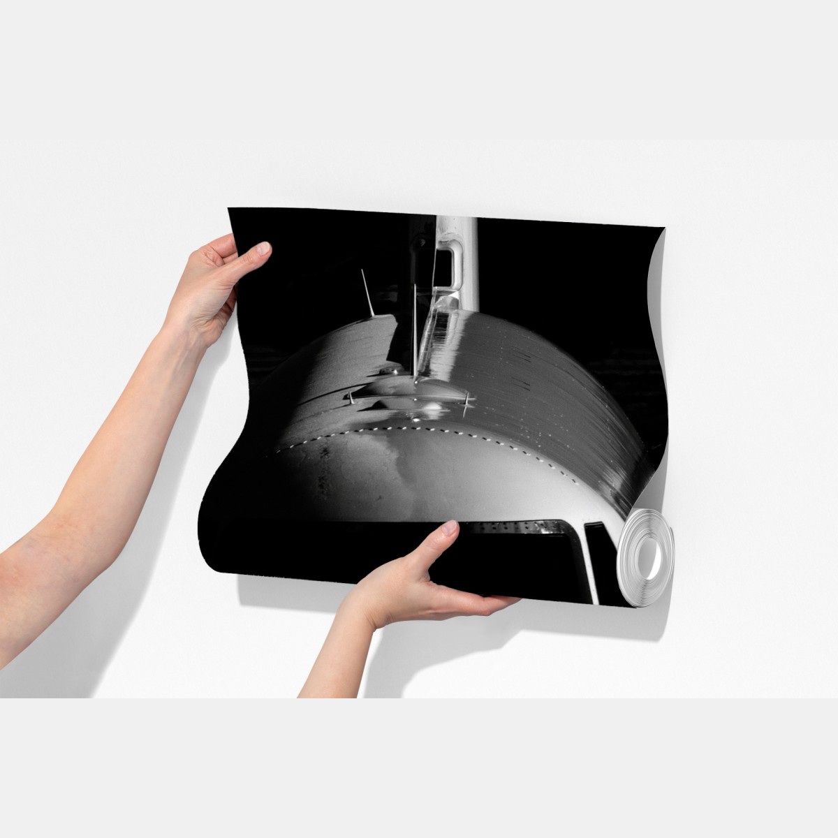 Fototapeta monochromatyczny przód prywatnego odrzutowca – Wallissimo® Fototapeta monochromatyczny przód prywatnego odrzutowca – Wallissimo®