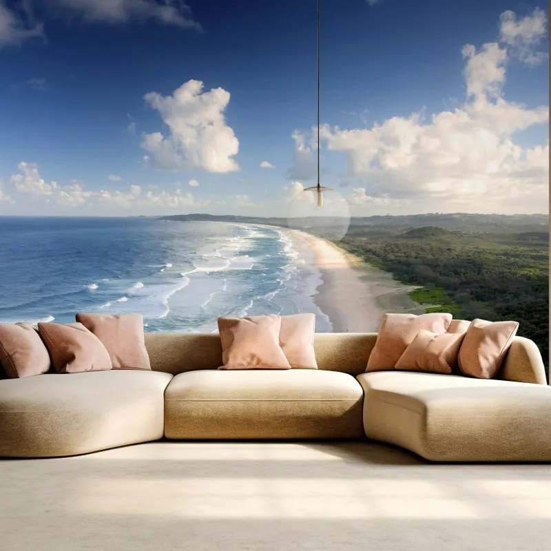 Fototapeta panorama wybrzeża Byron Bay