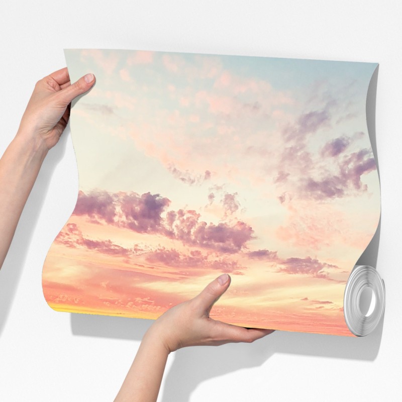 Fototapeta pastelowy zachód słońca nad spokojnym morzem – Wallissimo® Fototapeta pastelowy zachód słońca nad spokojnym morzem – Wallissimo®