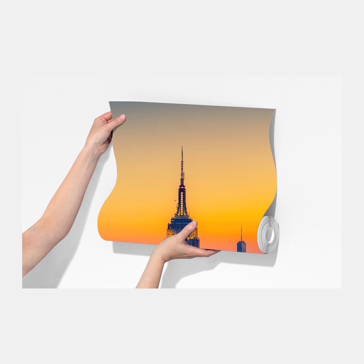 Fototapeta zachód słońca nad Nowym Jorkiem – Wallissimo® Fototapeta zachód słońca nad Nowym Jorkiem – Wallissimo®