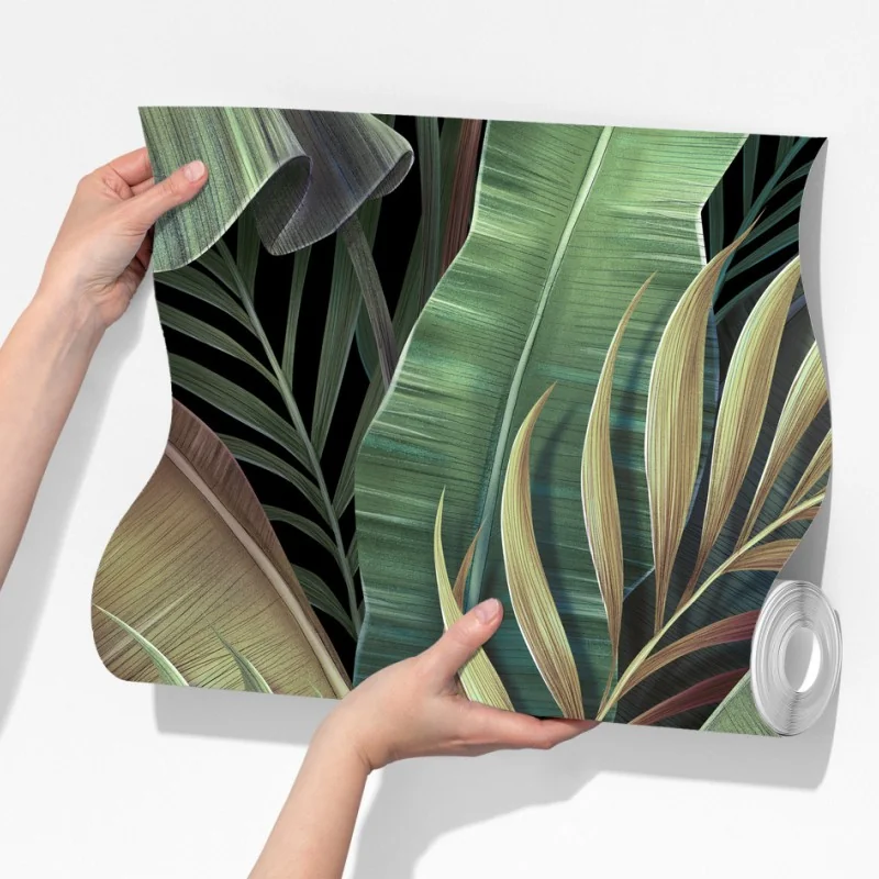 Fototapeta wzór tropikalnych liści – Wallissimo® Fototapeta wzór tropikalnych liści – Wallissimo®