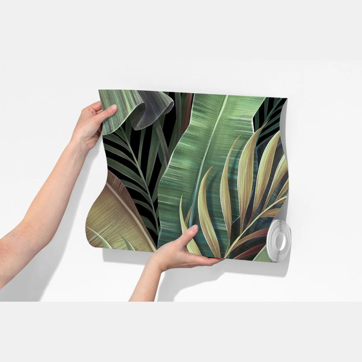 Fototapeta wzór tropikalnych liści – Wallissimo® Fototapeta wzór tropikalnych liści – Wallissimo®