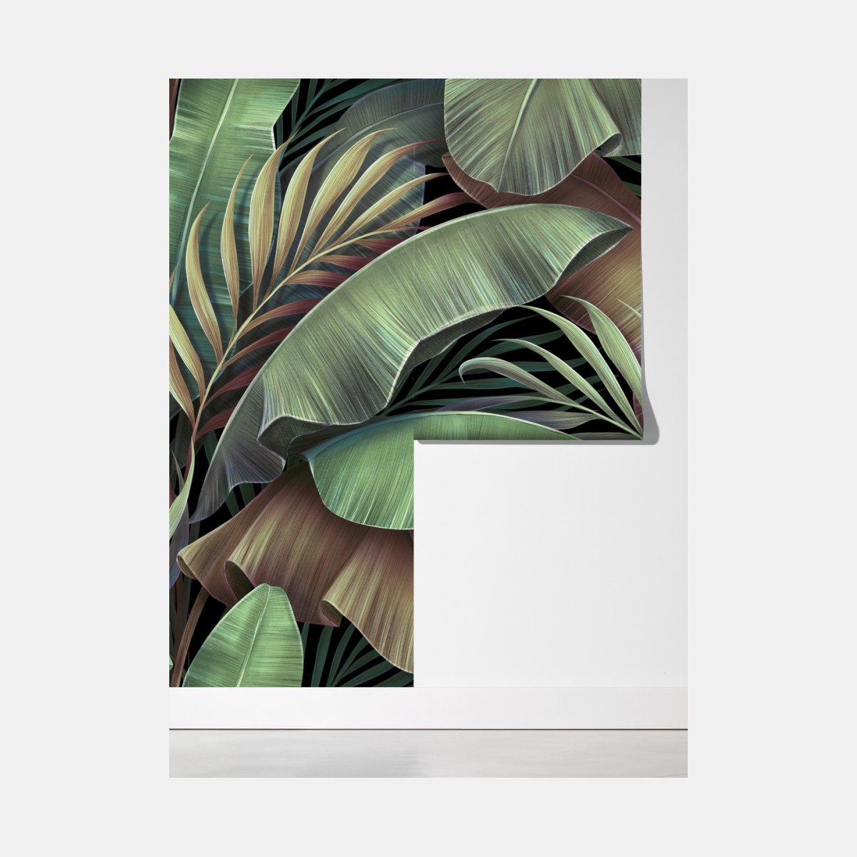 Fototapeta wzór tropikalnych liści – Wallissimo® Fototapeta wzór tropikalnych liści – Wallissimo®