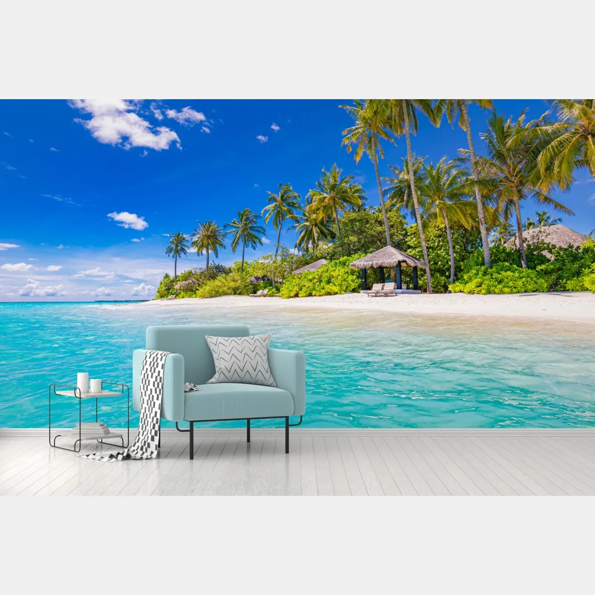 Fototapeta tropikalna turkusowa plaża – Wallissimo® Fototapeta tropikalna turkusowa plaża – Wallissimo®