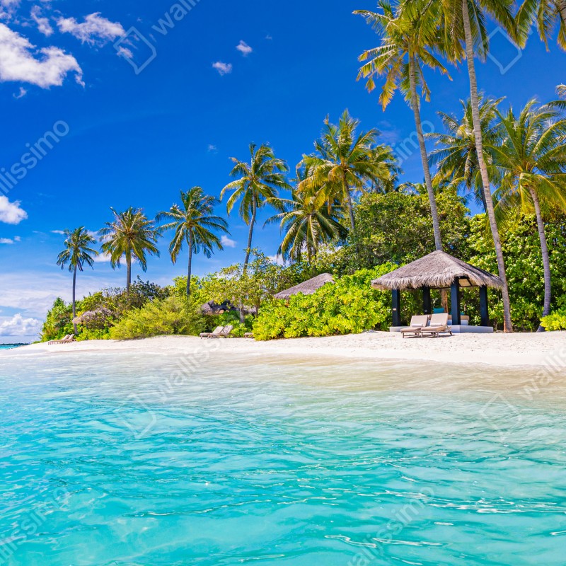 Fototapeta tropikalna turkusowa plaża – Wallissimo® Fototapeta tropikalna turkusowa plaża – Wallissimo®