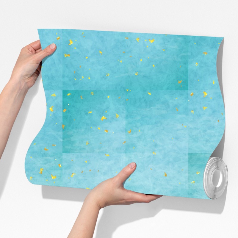 Fototapeta turkusowe fale abstrakcyjna kompozycja – Wallissimo® Fototapeta turkusowe fale abstrakcyjna kompozycja – Wallissimo®