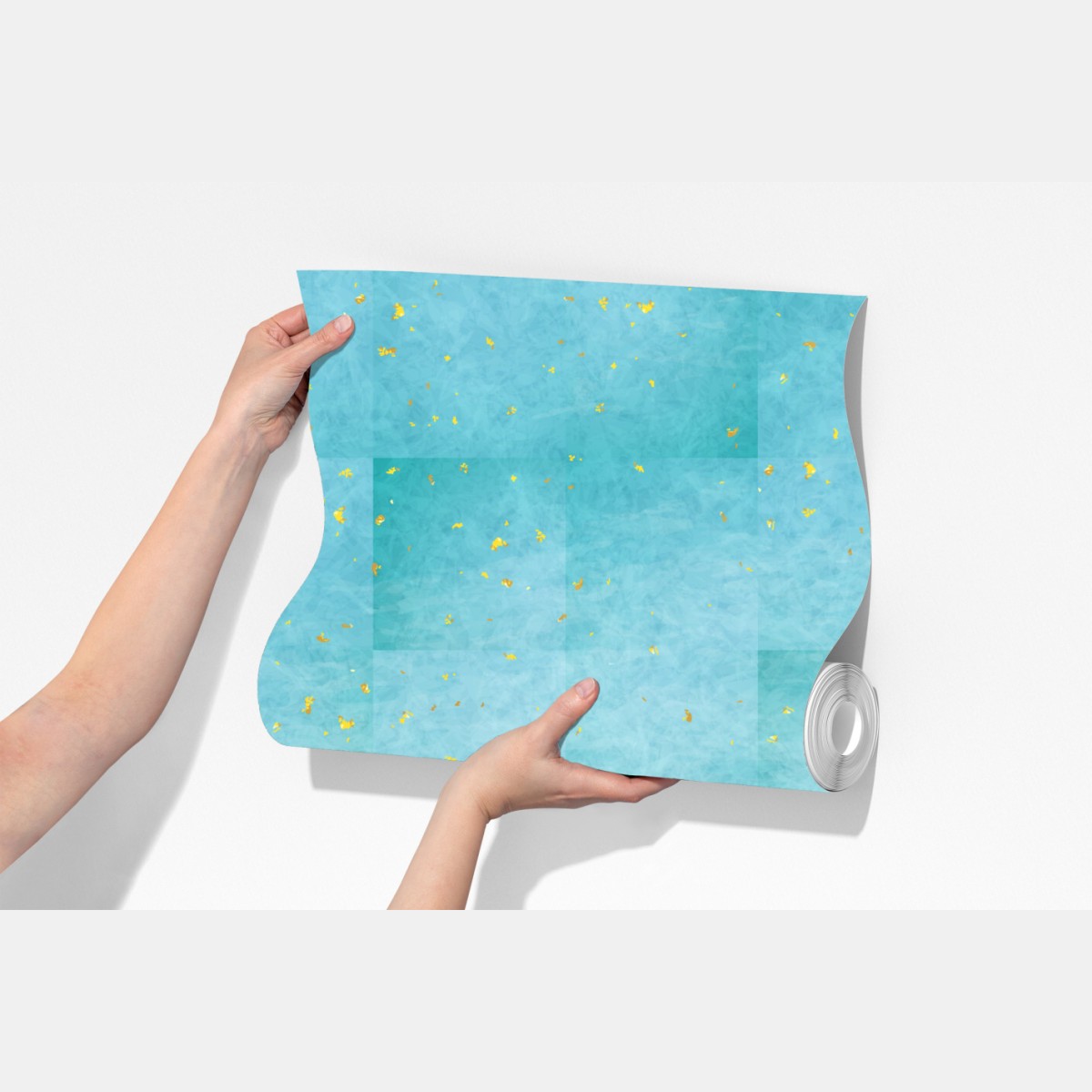 Fototapeta turkusowe fale abstrakcyjna kompozycja – Wallissimo® Fototapeta turkusowe fale abstrakcyjna kompozycja – Wallissimo®