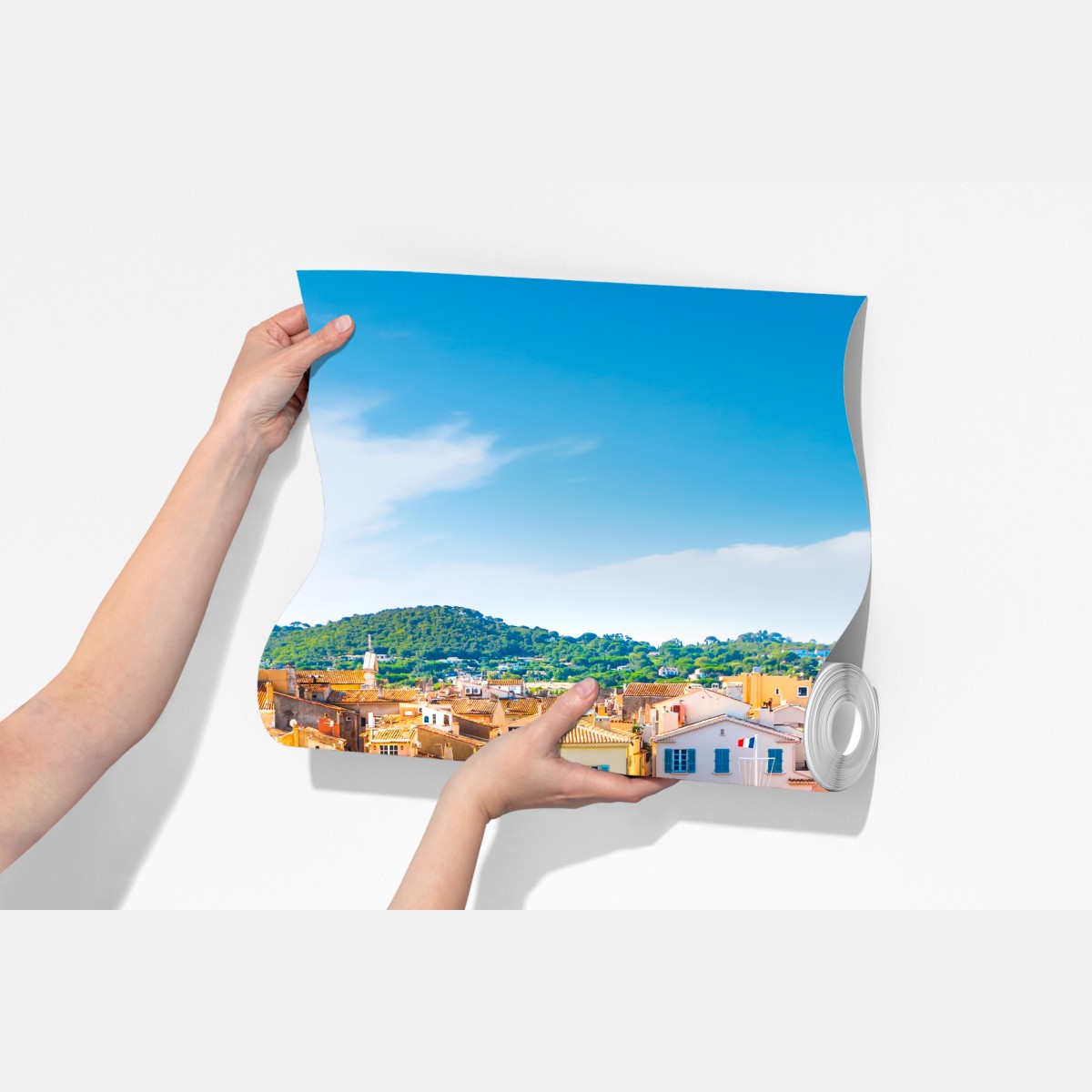 Fototapeta słoneczny port śródziemnomorski – Wallissimo® Fototapeta słoneczny port śródziemnomorski – Wallissimo®