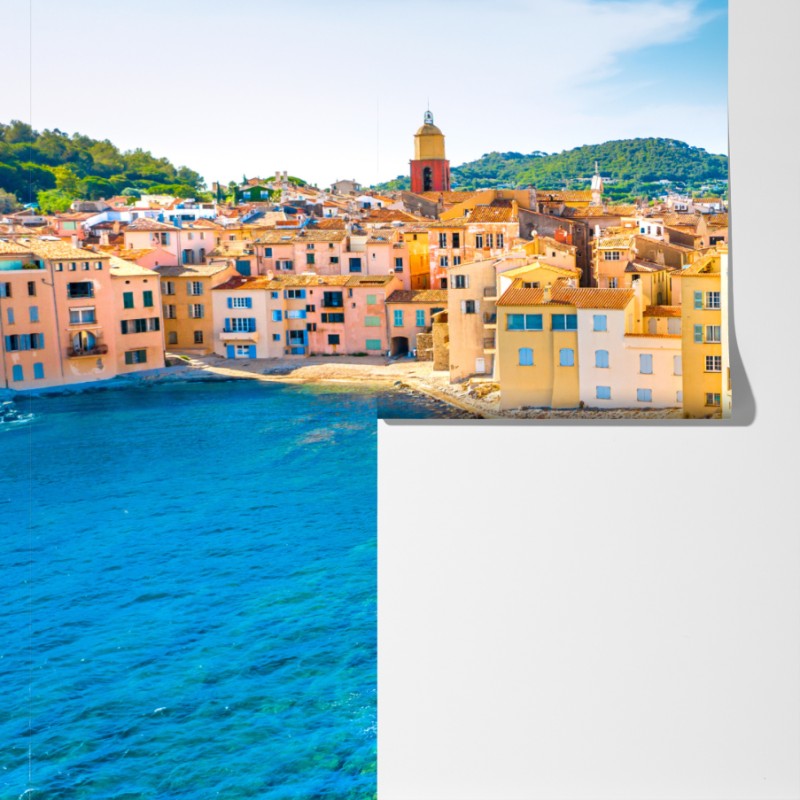 Fototapeta słoneczny port śródziemnomorski – Wallissimo® Fototapeta słoneczny port śródziemnomorski – Wallissimo®