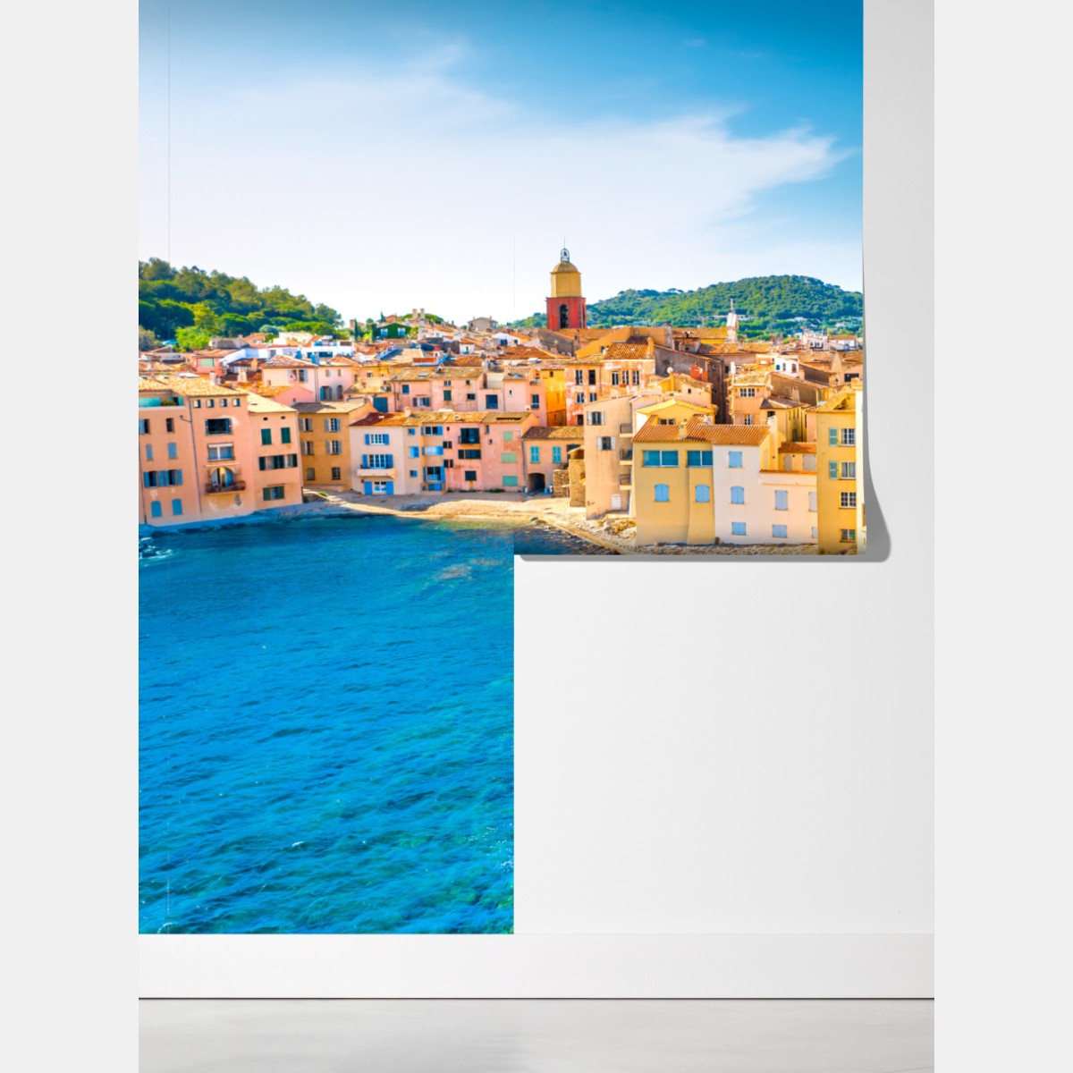 Fototapeta słoneczny port śródziemnomorski – Wallissimo® Fototapeta słoneczny port śródziemnomorski – Wallissimo®