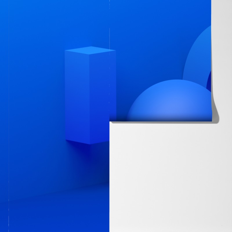 Fototapeta niebieska geometryczna kompozycja 3d – Wallissimo® Fototapeta niebieska geometryczna kompozycja 3d – Wallissimo®