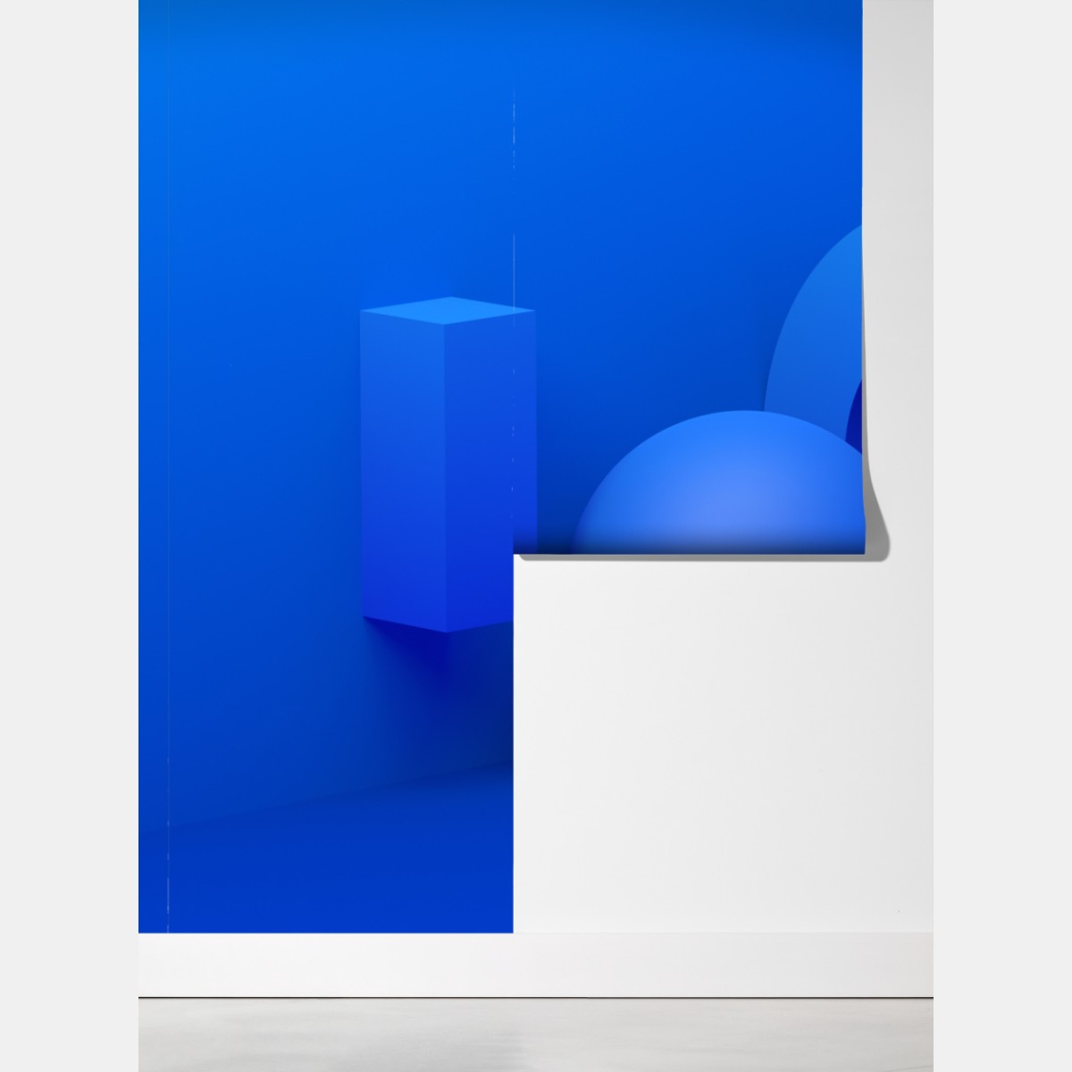 Fototapeta niebieska geometryczna kompozycja 3d – Wallissimo® Fototapeta niebieska geometryczna kompozycja 3d – Wallissimo®