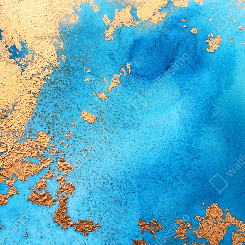 Fototapeta niebiesko-złota abstrakcyjna tekstura oceanu – Wallissimo® Fototapeta niebiesko-złota abstrakcyjna tekstura oceanu – Wallissimo®