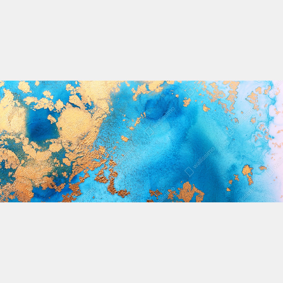 Fototapeta niebiesko-złota abstrakcyjna tekstura oceanu – Wallissimo® Fototapeta niebiesko-złota abstrakcyjna tekstura oceanu – Wallissimo®