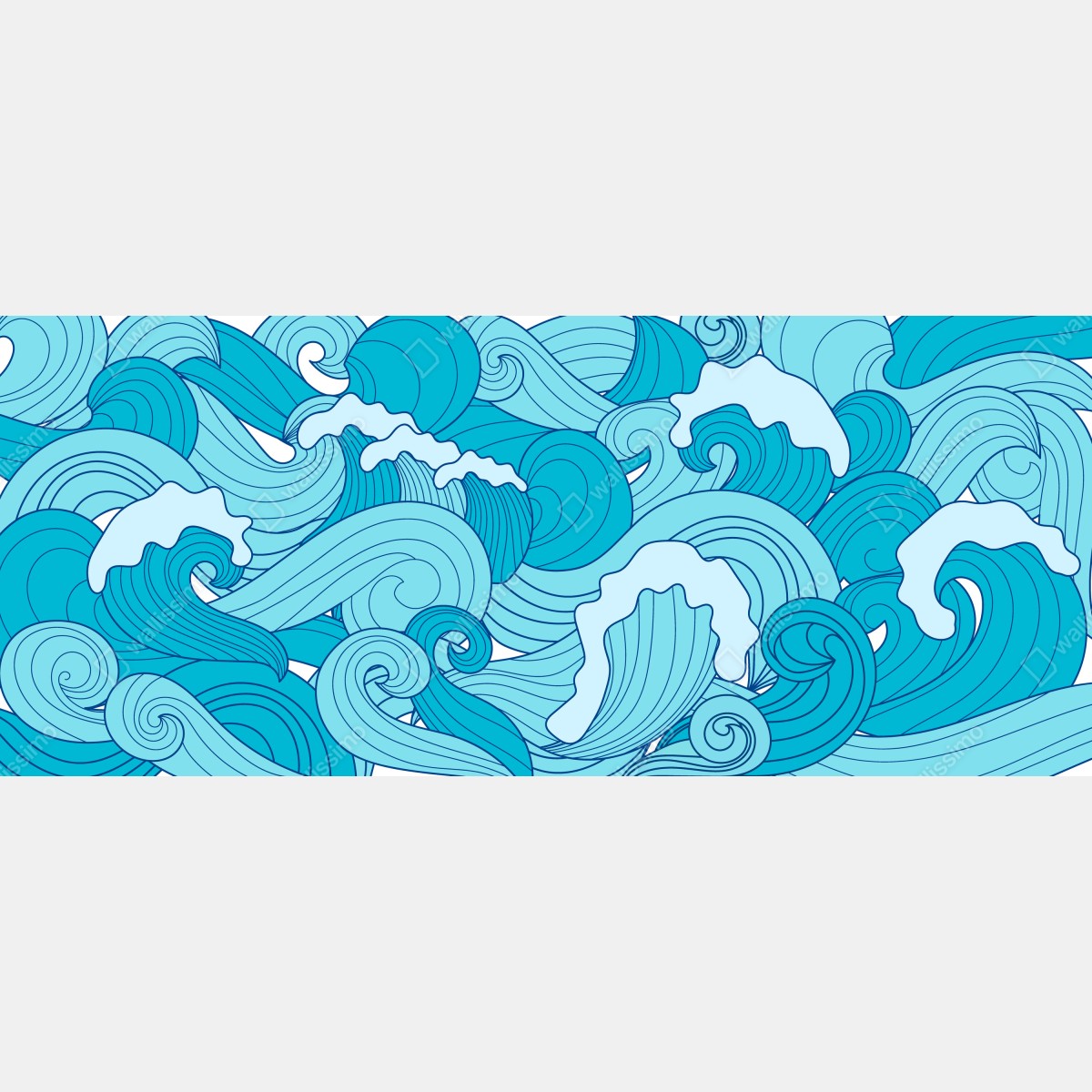 Fototapeta niebieskie fale oceanu – Wallissimo® Fototapeta niebieskie fale oceanu – Wallissimo®