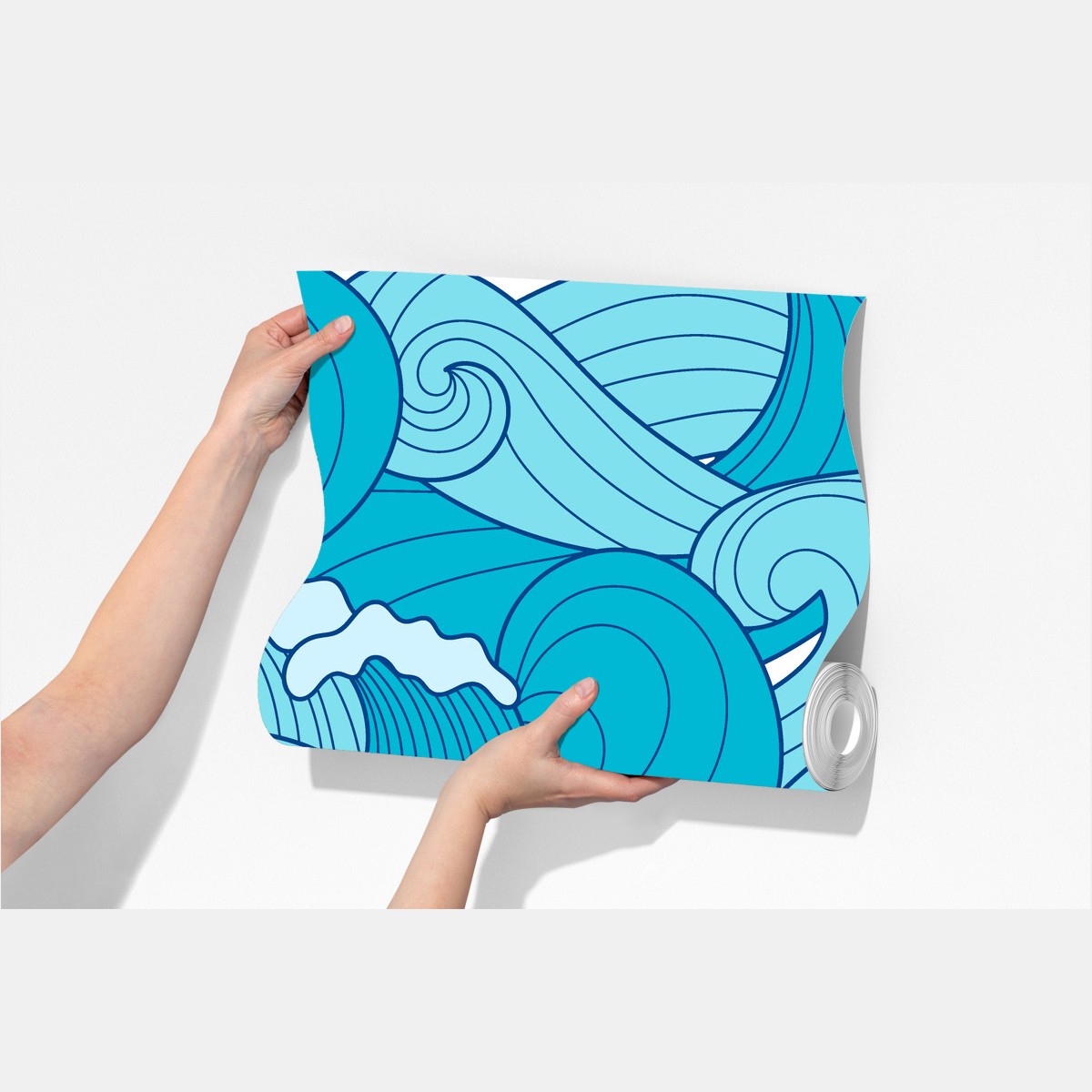 Fototapeta niebieskie fale oceanu – Wallissimo® Fototapeta niebieskie fale oceanu – Wallissimo®