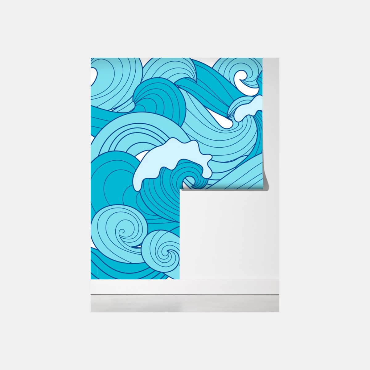 Fototapeta niebieskie fale oceanu – Wallissimo® Fototapeta niebieskie fale oceanu – Wallissimo®
