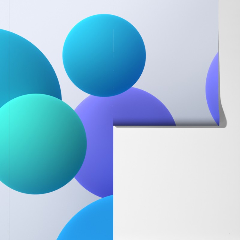 Fototapeta kolorowe pływające kule 3d abstrakcja – Wallissimo® Fototapeta kolorowe pływające kule 3d abstrakcja – Wallissimo®