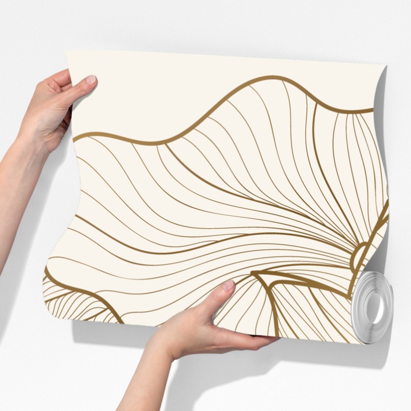 Fototapeta elegancka złota ilustracja kwiatowa – Wallissimo® Fototapeta elegancka złota ilustracja kwiatowa – Wallissimo®