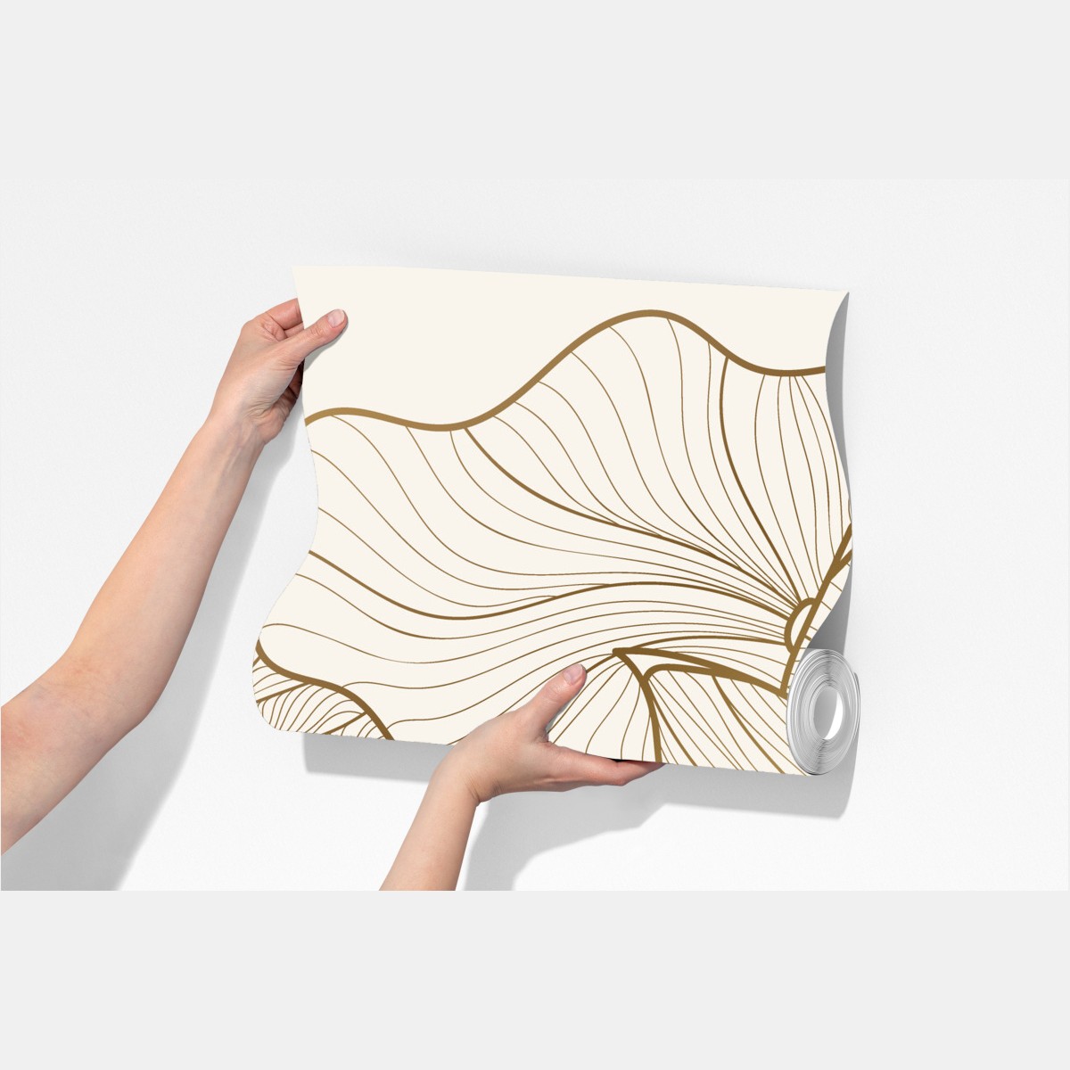 Fototapeta elegancka złota ilustracja kwiatowa – Wallissimo® Fototapeta elegancka złota ilustracja kwiatowa – Wallissimo®