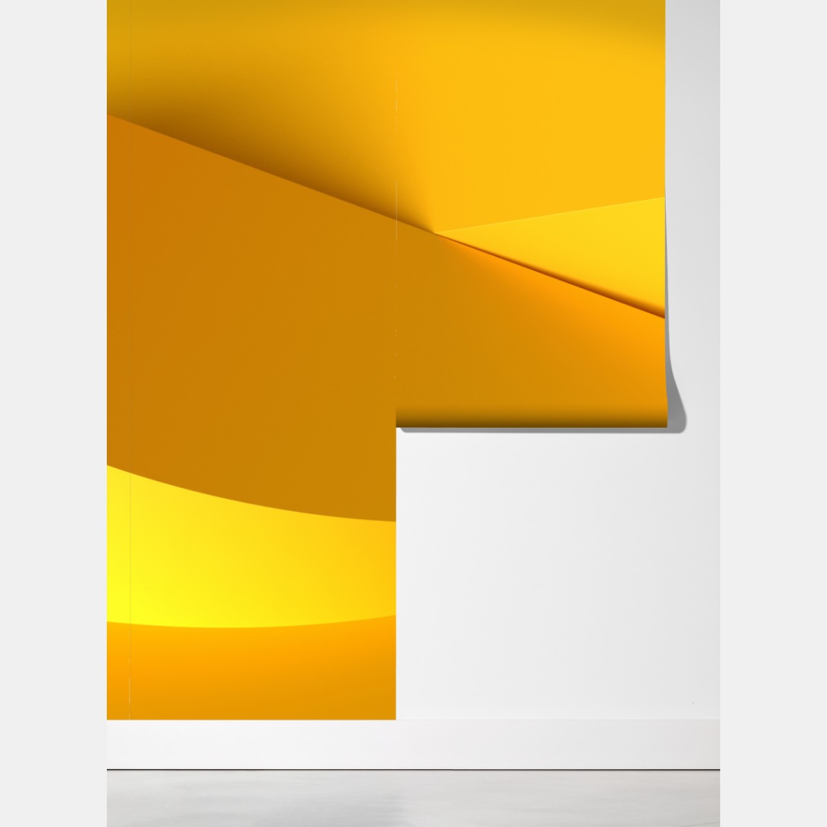 Fototapeta żółta geometryczna abstrakcja 3d – Wallissimo® Fototapeta żółta geometryczna abstrakcja 3d – Wallissimo®