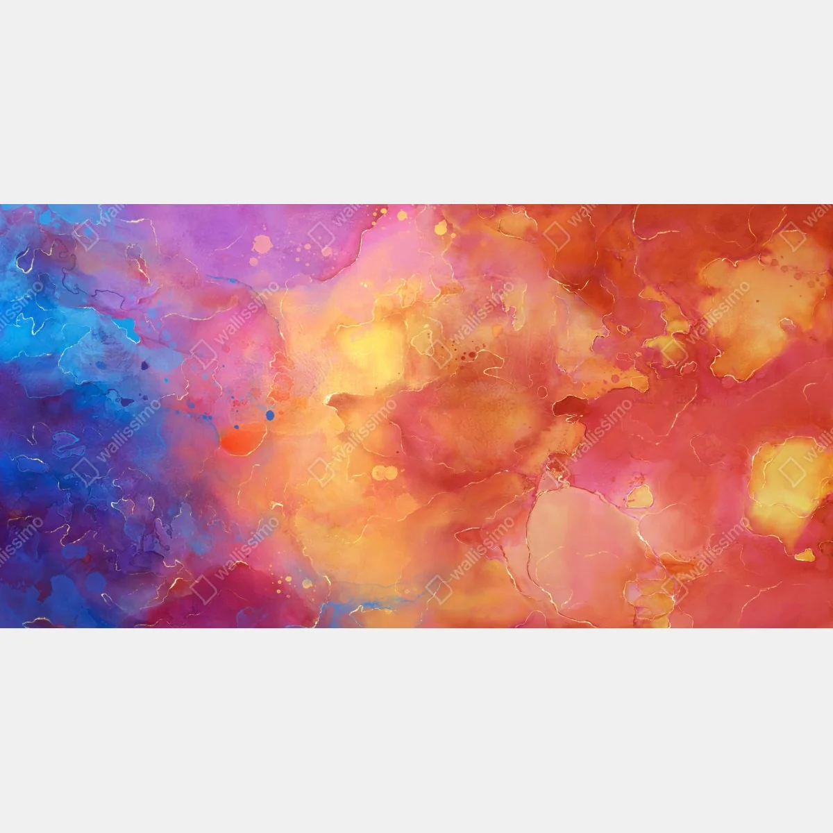 Fototapeta żywa akwarelowa abstrakcja w ciepłych barwach – Wallissimo® Fototapeta żywa akwarelowa abstrakcja w ciepłych barwach – Wallissimo®