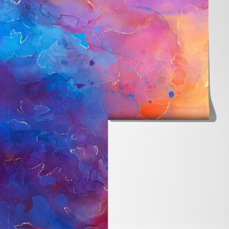 Fototapeta żywa akwarelowa abstrakcja w ciepłych barwach – Wallissimo® Fototapeta żywa akwarelowa abstrakcja w ciepłych barwach – Wallissimo®