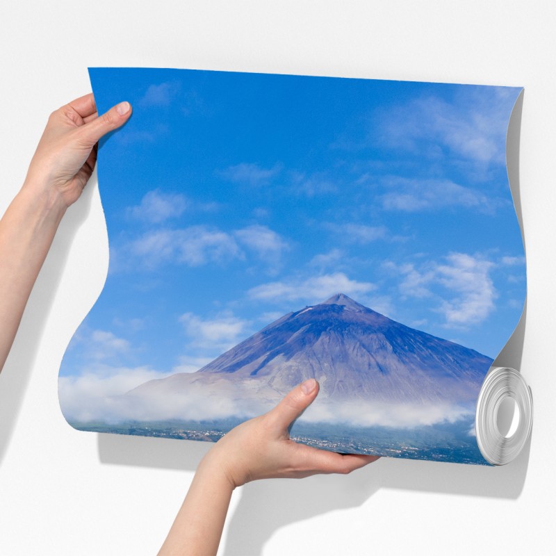 Fototapeta panorama lotnicza wybrzeża Teneryfy z wulkanem Teide – Wallissimo® Fototapeta panorama lotnicza wybrzeża Teneryfy z wulkanem Teide – Wallissimo®