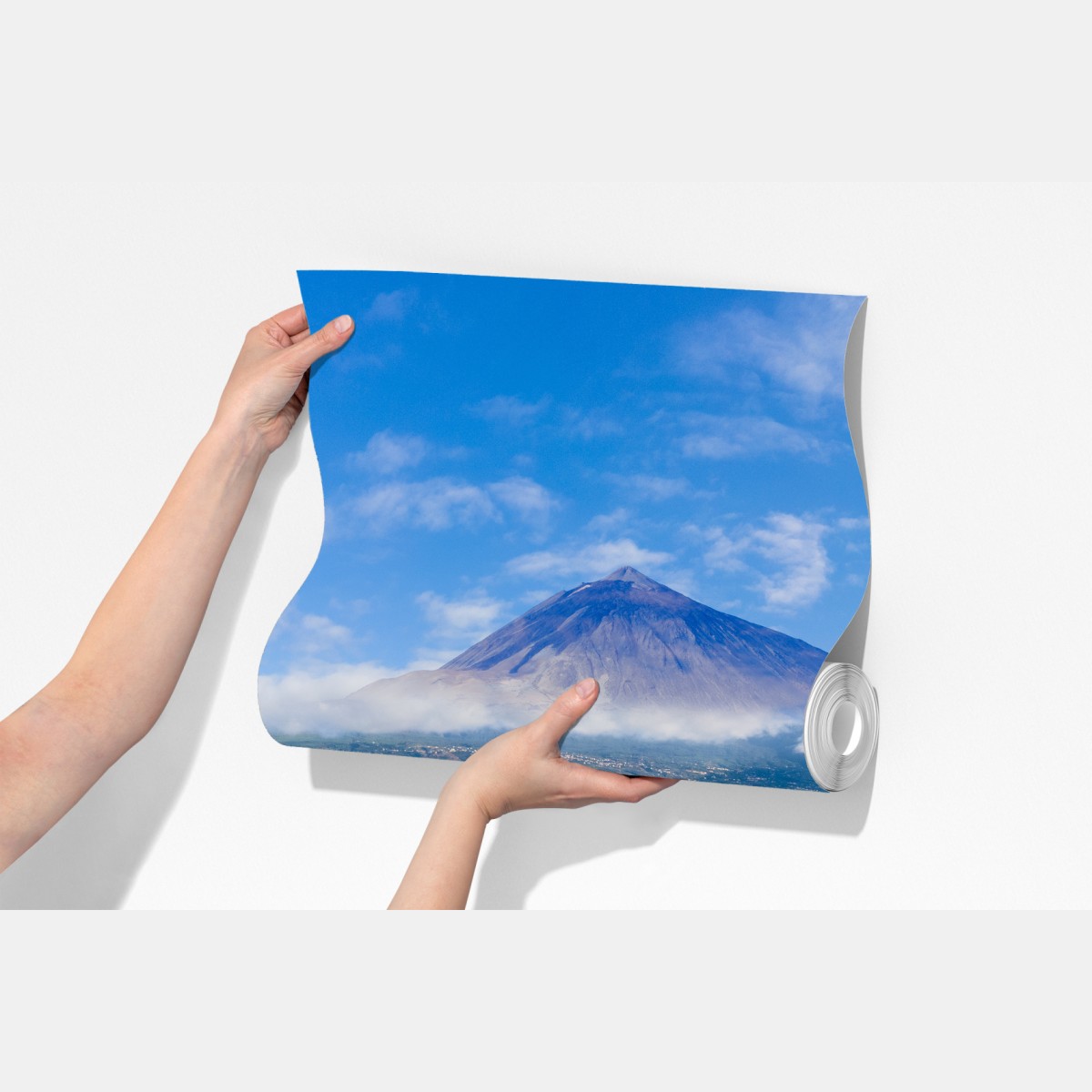 Fototapeta panorama lotnicza wybrzeża Teneryfy z wulkanem Teide – Wallissimo® Fototapeta panorama lotnicza wybrzeża Teneryfy z wulkanem Teide – Wallissimo®