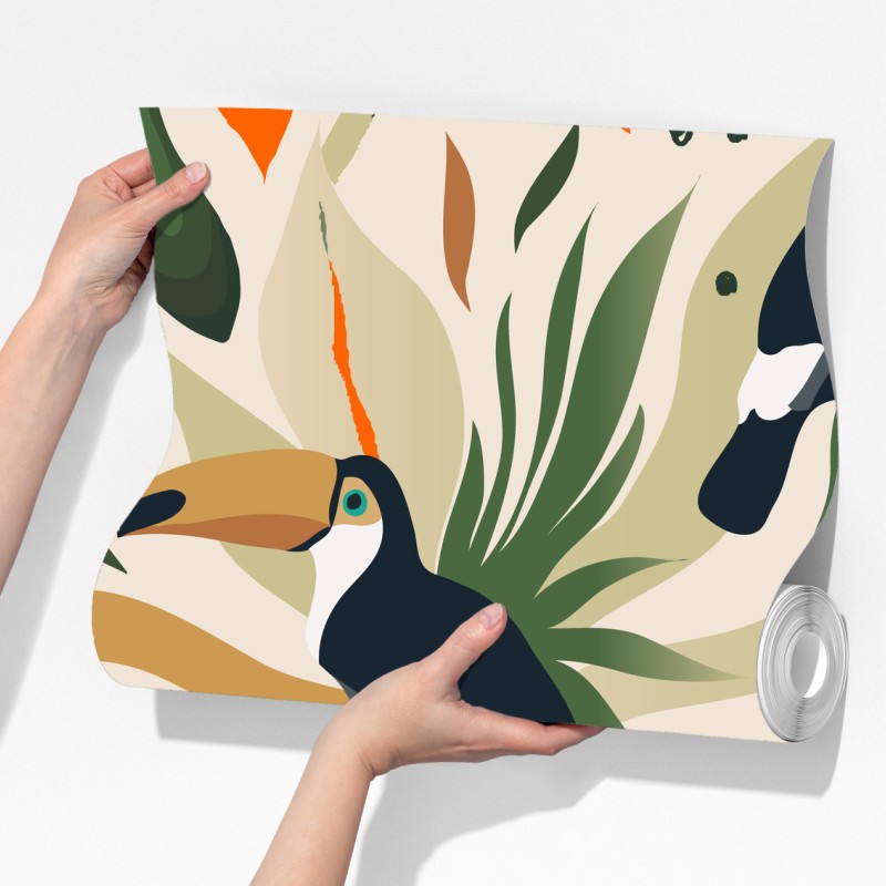 Fototapeta tropikalny motyw tukanów – Wallissimo® Fototapeta tropikalny motyw tukanów – Wallissimo®