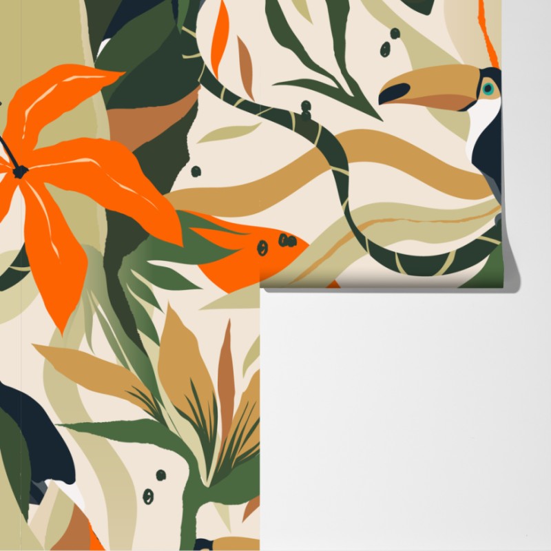 Fototapeta tropikalny motyw tukanów – Wallissimo® Fototapeta tropikalny motyw tukanów – Wallissimo®