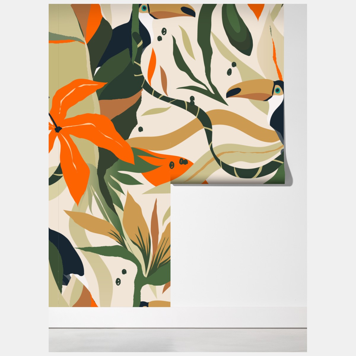 Fototapeta tropikalny motyw tukanów – Wallissimo® Fototapeta tropikalny motyw tukanów – Wallissimo®