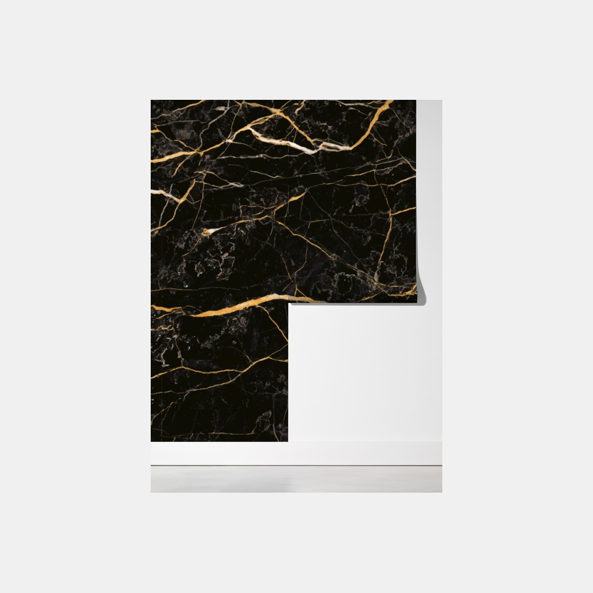 Fototapeta czarny marmur ze złotymi żyłami – Wallissimo® Fototapeta czarny marmur ze złotymi żyłami – Wallissimo®