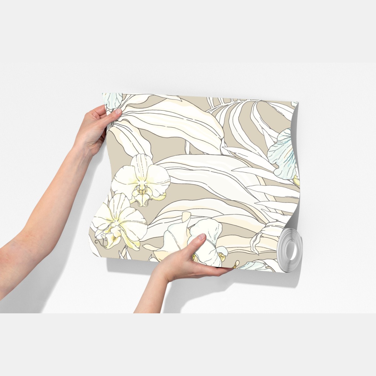 Fototapeta tropikalny wzór z kakadu i kwiatami – Wallissimo® Fototapeta tropikalny wzór z kakadu i kwiatami – Wallissimo®