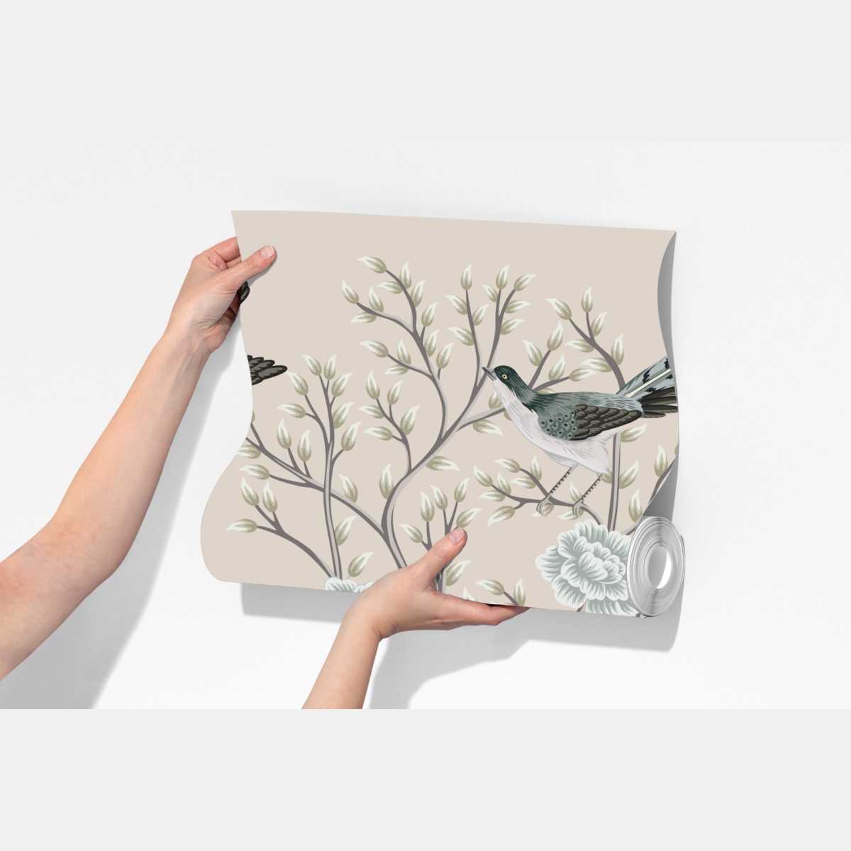 Fototapeta eleganckie ptaki i kwitnące gałęzie – Wallissimo® Fototapeta eleganckie ptaki i kwitnące gałęzie – Wallissimo®