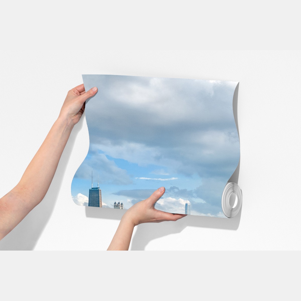 Fototapeta miejska panorama nad zielonym parkiem – Wallissimo® Fototapeta miejska panorama nad zielonym parkiem – Wallissimo®