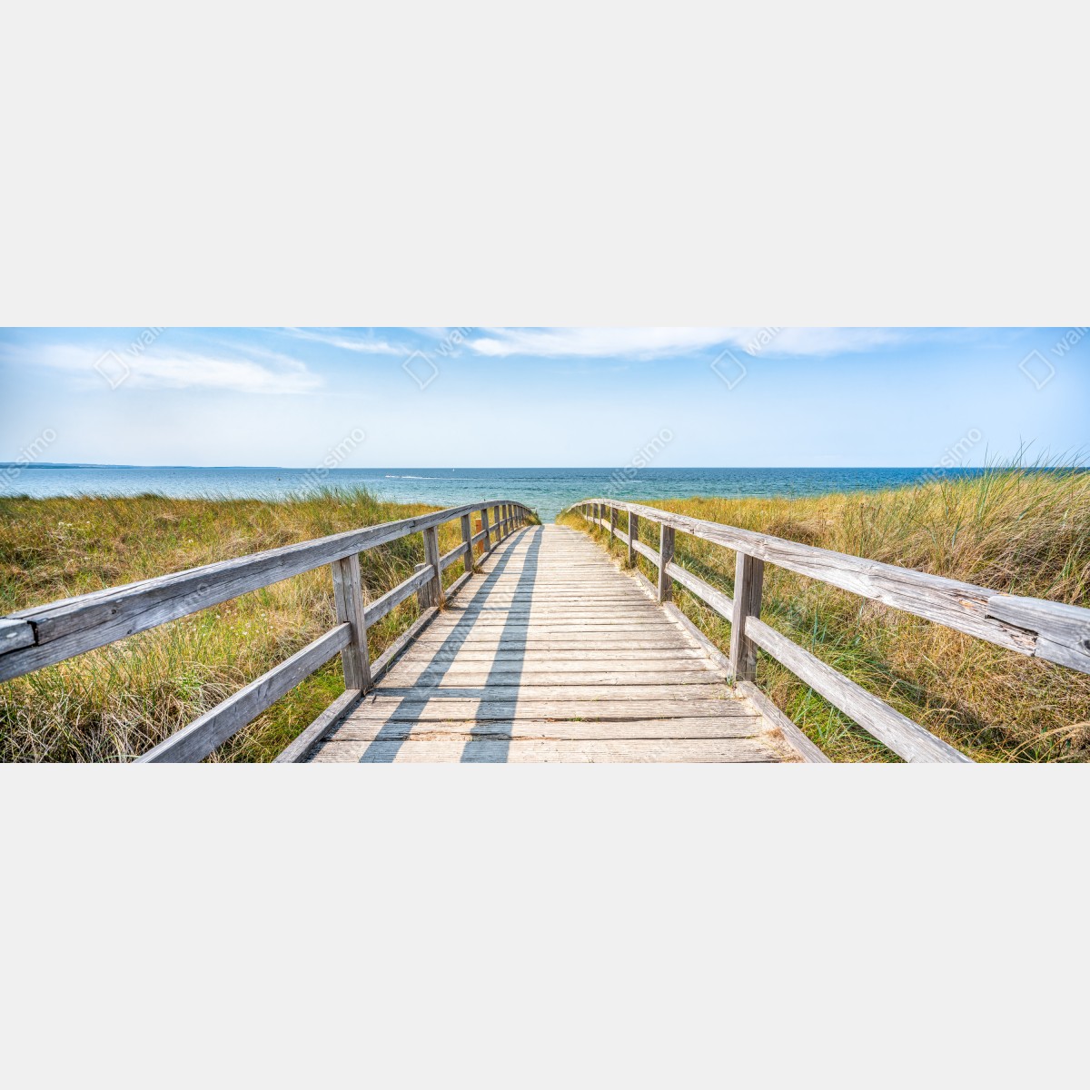 Fototapeta kładka prowadząca na plażę – Wallissimo® Fototapeta kładka prowadząca na plażę – Wallissimo®