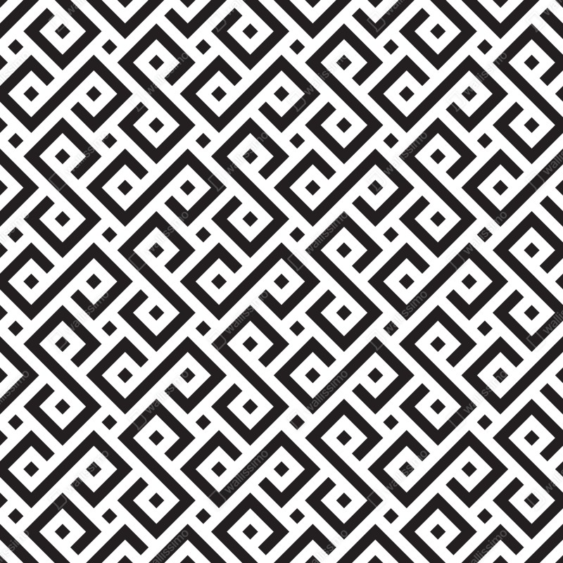 Fototapeta ponadczasowy czarno-biały geometryczny wzór – Wallissimo® Fototapeta ponadczasowy czarno-biały geometryczny wzór – Wallissimo®