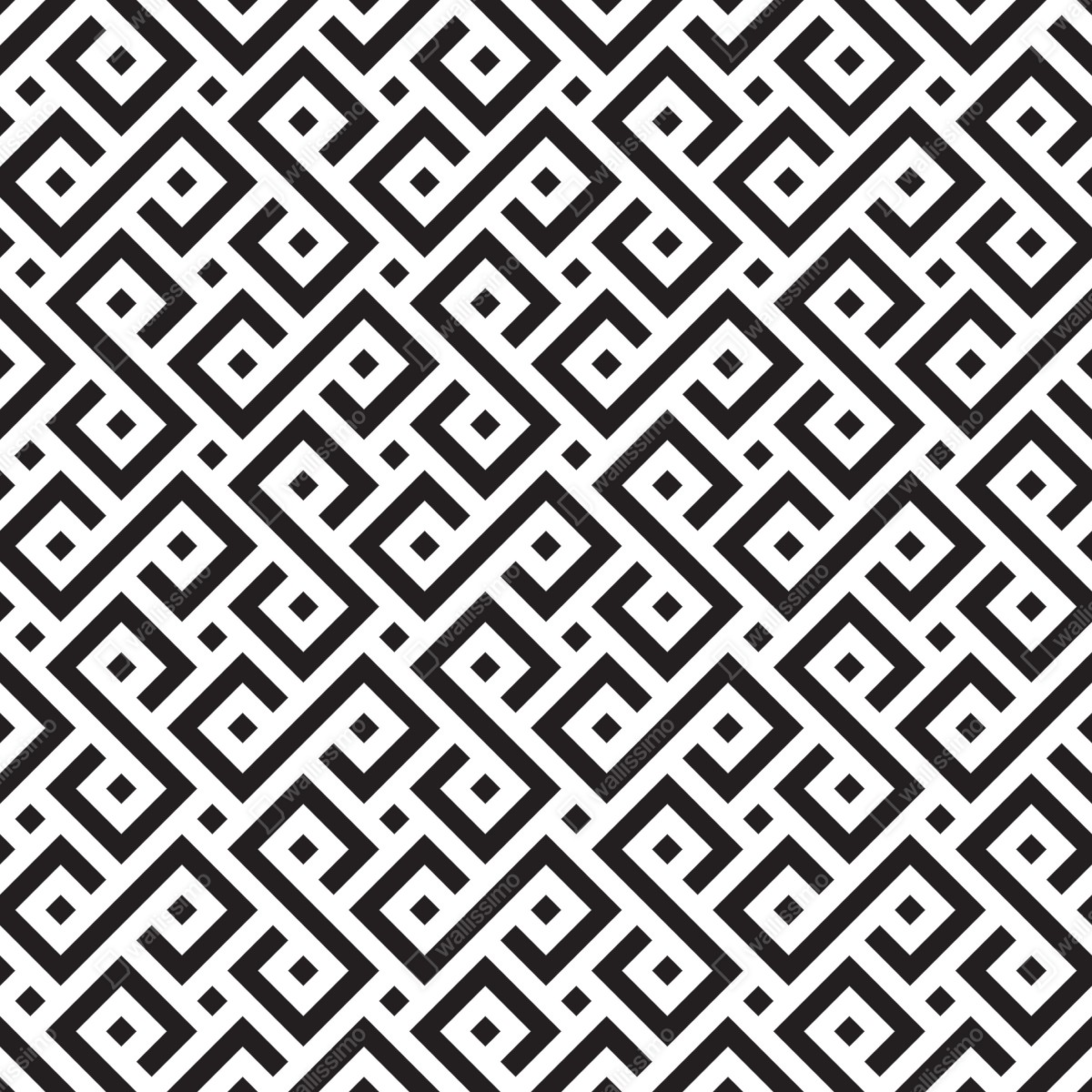 Fototapeta ponadczasowy czarno-biały geometryczny wzór – Wallissimo® Fototapeta ponadczasowy czarno-biały geometryczny wzór – Wallissimo®