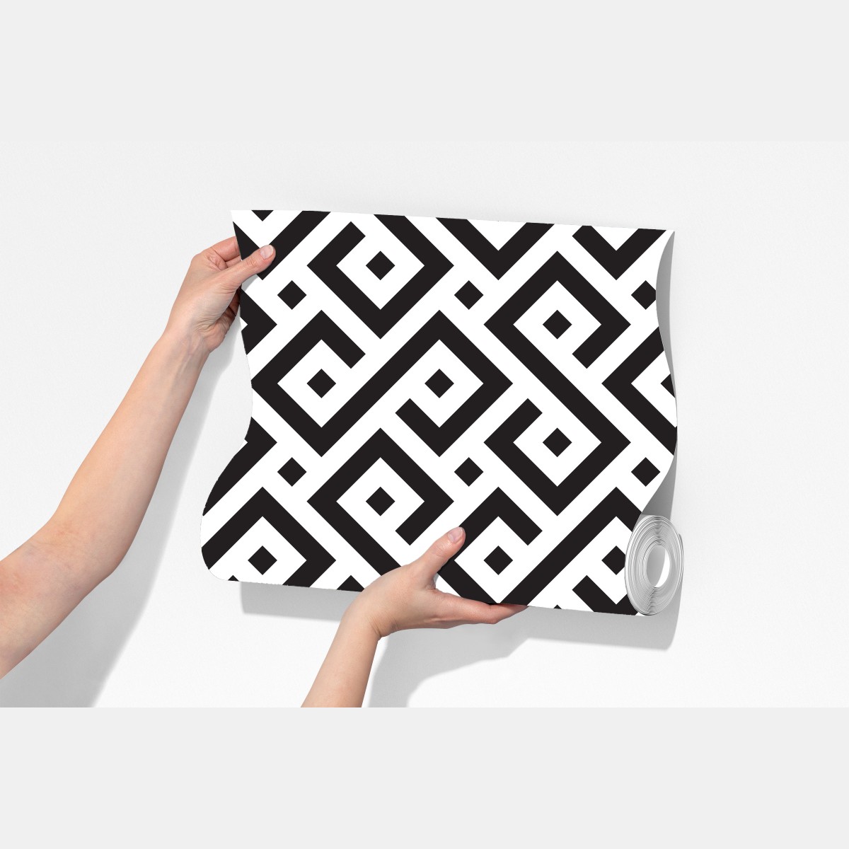 Fototapeta ponadczasowy czarno-biały geometryczny wzór – Wallissimo® Fototapeta ponadczasowy czarno-biały geometryczny wzór – Wallissimo®